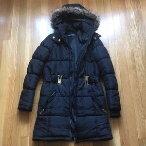 Black rivet winter jacket